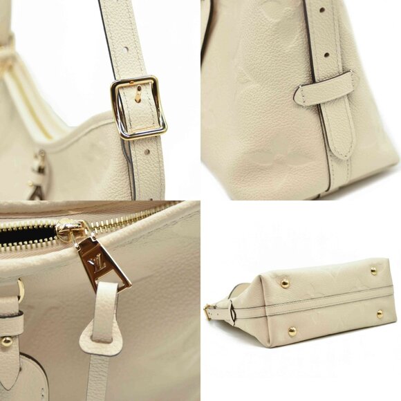 $3100 Louis Vuitton Empreinte Carryall PM Cream RFID Convertible Shoulder M46293 - Picture 10 of 12